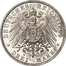 3 marki 1909 J   "Hamburg"