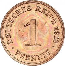 1 Pfennig 1913 D  