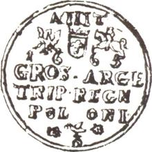 Трояк (3 гроша) 1665  AT 