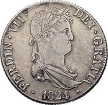 4 reales 1824 M AJ 