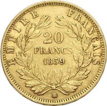 20 francos 1859 BB  