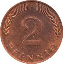 2 Pfennig 1970 D  