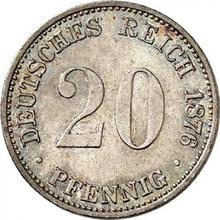 20 пфеннигов 1876 C  