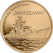 2 злотых 2013 MW   "Ракетный эсминец "Варшава""