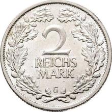 2 Reichsmarks 1926 G  