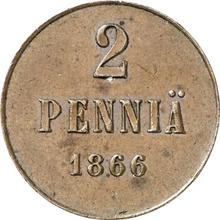 2 Penni 1866    (Probe)