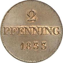 2 Pfennige 1833   
