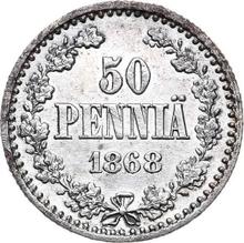 50 Penniä 1868  S 