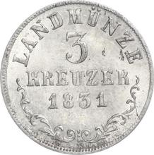 3 крейцера 1831  L 