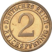 2 Reichspfennig 1923 F  