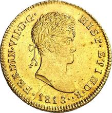 2 escudos 1813 C SF 