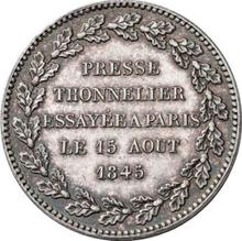 Moduł rubla 1845    "Fabryka maszyn Tonneliera" (PRÓBA)