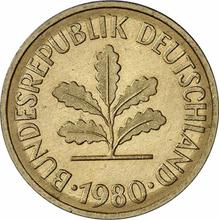 5 Pfennig 1980 J  