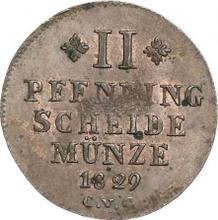 2 Pfennige 1829  CvC 