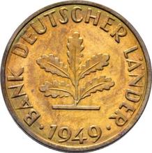 10 fenigów 1949 F   "Bank deutscher Länder"