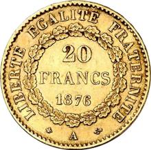 20 francos 1876 A  