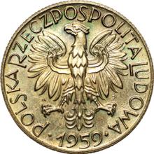 5 złotych 1959   WJ JG "Rybak" (PRÓBA)