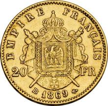 20 francos 1869 BB  