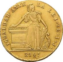 2 escudo 1844 So IJ 