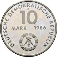 10 marcos 1986 A   "Ernst Thälmann"