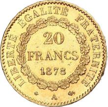 20 francos 1878 A  