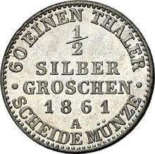 Medio Silber Groschen 1861 A  