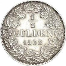 1/2 guldena 1862   
