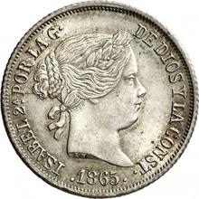 20 centimos de escudo 1865   