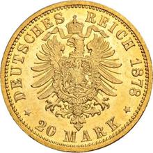 20 marcos 1878 J   "Hamburg"