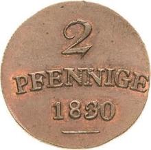 2 Pfennige 1830   