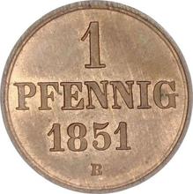 1 fenig 1851  B 