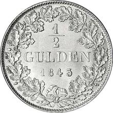 1/2 guldena 1843   