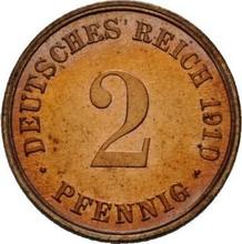 2 Pfennig 1910 D  