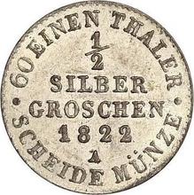 Medio Silber Groschen 1822 A  
