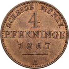 4 Pfennige 1867 A  