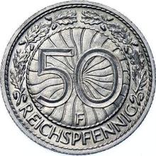 50 Reichspfennigs 1937 F  