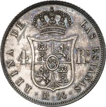 4 reales 1848 M DG 
