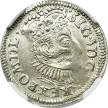 3 Groszy (Trojak) 1596  IF  "Poznań Mint"