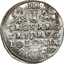 3 Groszy (Trojak) 1589  ID  "Poznań Mint"