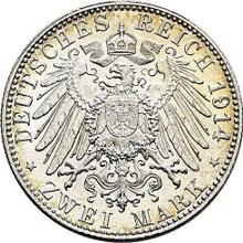 2 марки 1914 D   "Бавария"