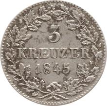 3 Kreuzer 1845   
