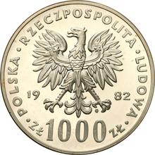 1000 Zlotych 1982 MW  SW "Papst Johannes Paul II" (Probe)