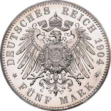 5 marcos 1904 A   "Lübeck"