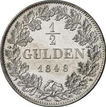 1/2 guldena 1848   