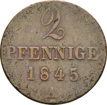 2 пфеннига 1845 A  