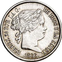 40 céntimos de escudo 1866   