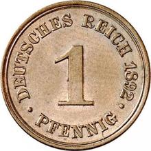 1 Pfennig 1892 F  