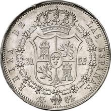 20 Reales 1850 M CL 