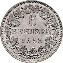 6 крейцеров 1853   