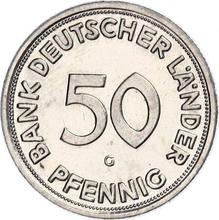 50 пфеннигов 1950 G   "Bank deutscher Länder"